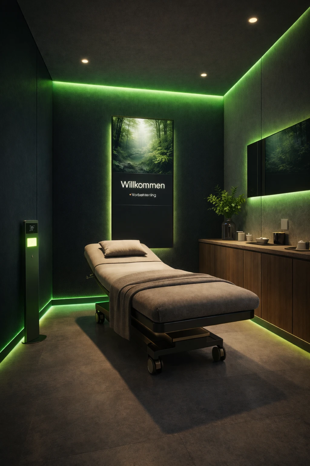 CELUNA Healing Pod mit Waldmotiv
